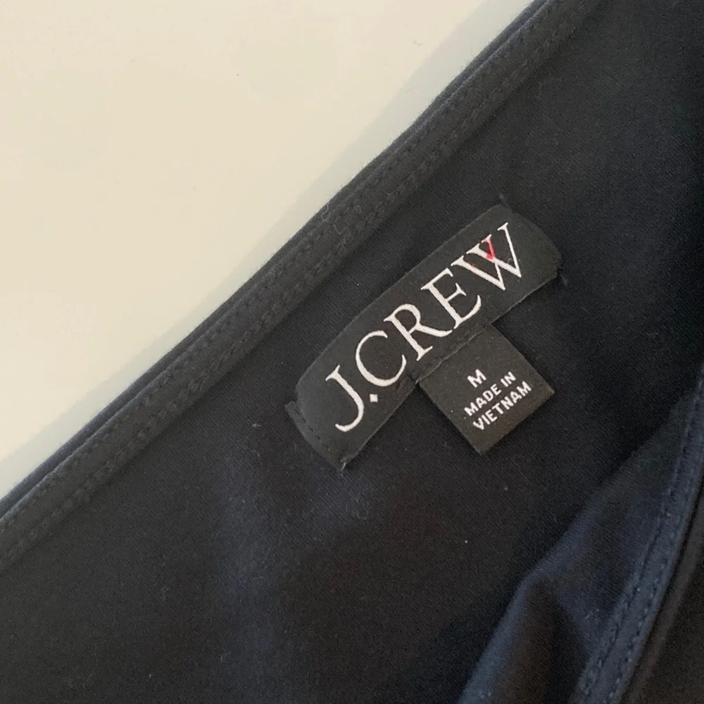 J. Crew Bubble-Hem Mixy Dress Black Size medium